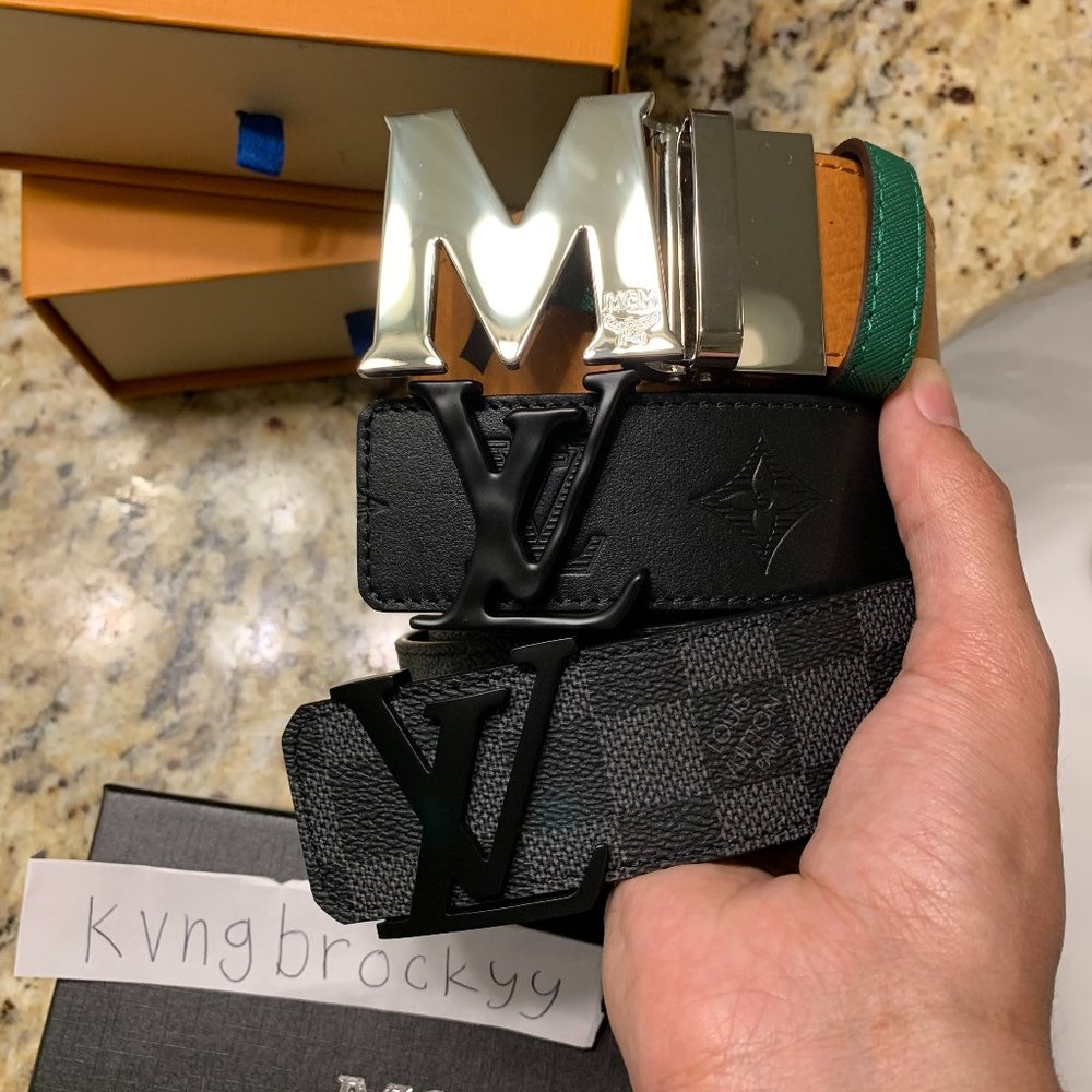Louis Vuitton & MCM Belt Bundle Lot Sale